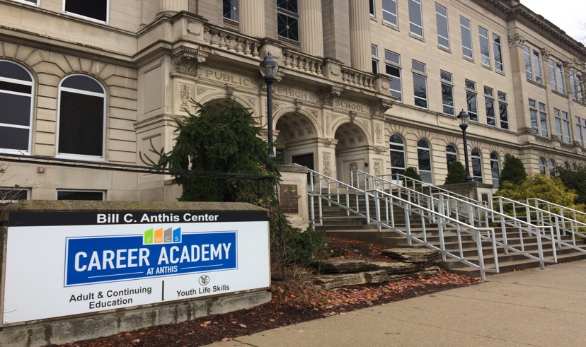 Front entrance to the FWCS Career Academy