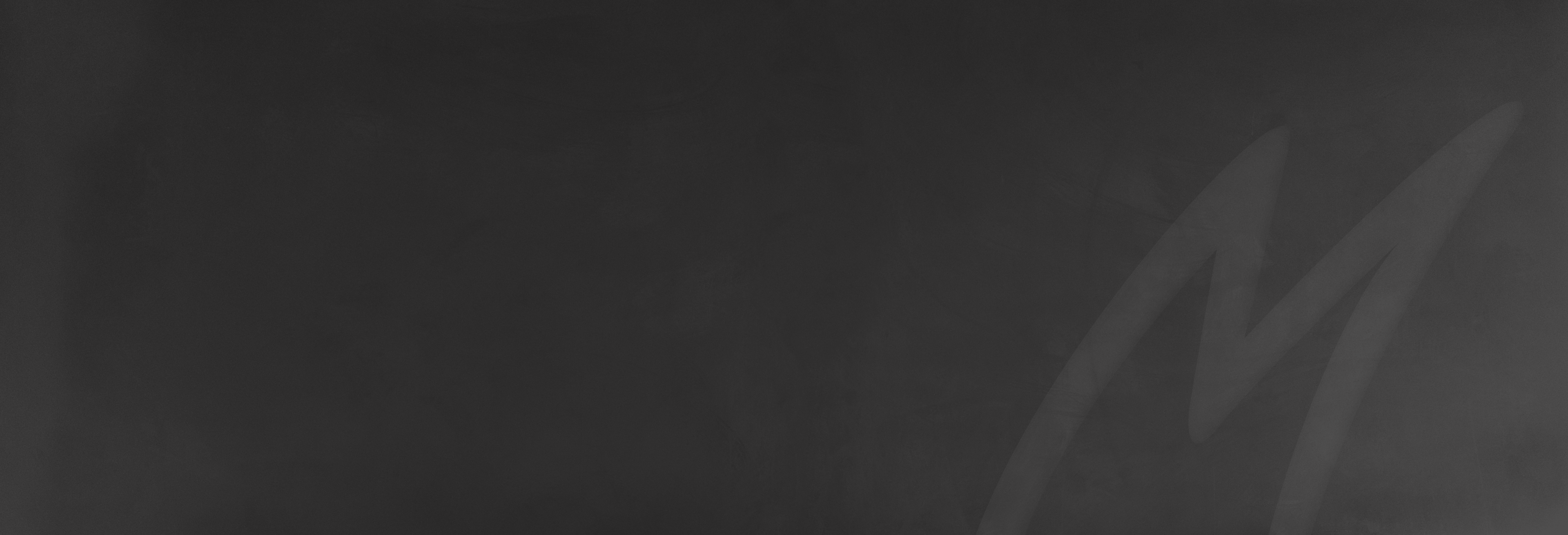 Dark grey metal background with large M logo overlay.